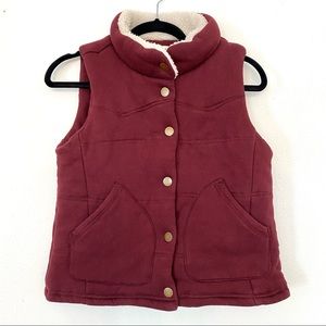 Thread & Supply Vest | Burgundy | Size: S